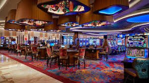 Tampilan kasino langsung baron69 di layar mobile dengan meja blackjack dan baccarat